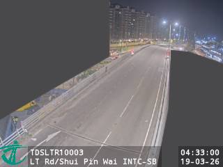 朗天路近水邊圍交匯處 - 南行