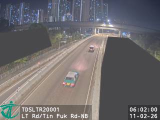 朗天路近天福路 - 北行