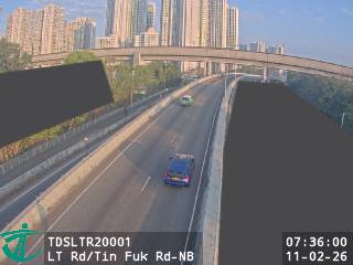 朗天路近天福路 - 北行