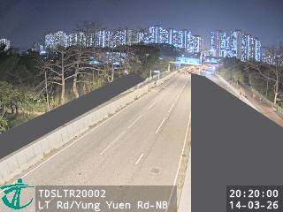 朗天路近庸園路 - 北行