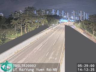 朗天路近庸園路 - 北行