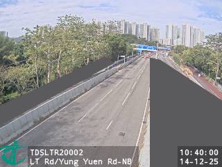 朗天路近庸園路 - 北行