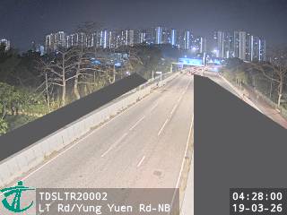 朗天路近庸園路 - 北行