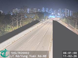 朗天路近庸園路 - 北行