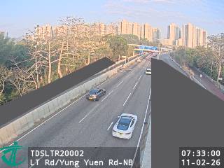 朗天路近庸園路 - 北行