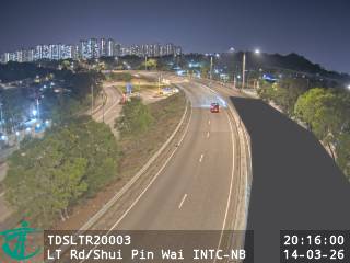 朗天路近水邊圍交匯處 - 北行