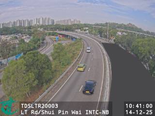 朗天路近水邊圍交匯處 - 北行