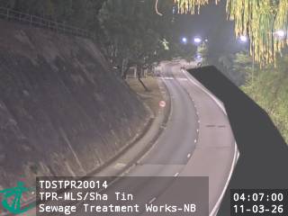 大埔公路馬料水段近沙田污水處理廠 - 北行