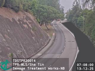 大埔公路馬料水段近沙田污水處理廠 - 北行