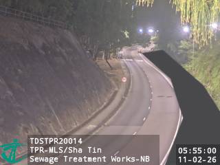 大埔公路馬料水段近沙田污水處理廠 - 北行