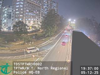 大埔太和路近新界北總區警察總部 - 東行