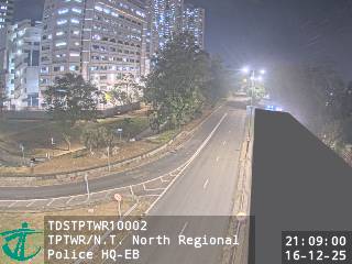 大埔太和路近新界北總區警察總部 - 東行