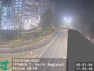 大埔太和路近新界北總區警察總部 - 東行