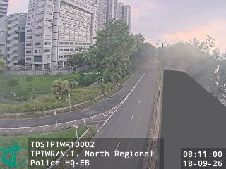大埔太和路近新界北總區警察總部 - 東行