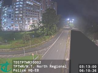 大埔太和路近新界北總區警察總部 - 東行