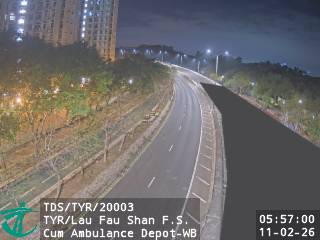 天影路近流浮山消防局暨救護站 - 西行