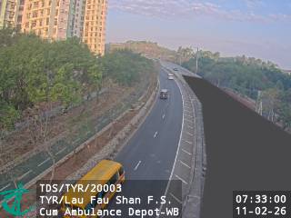 天影路近流浮山消防局暨救護站 - 西行